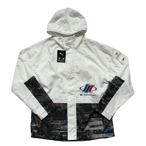 Puma Other - PUMA Men's BMW Motorsport Woven Hooded Jacket White